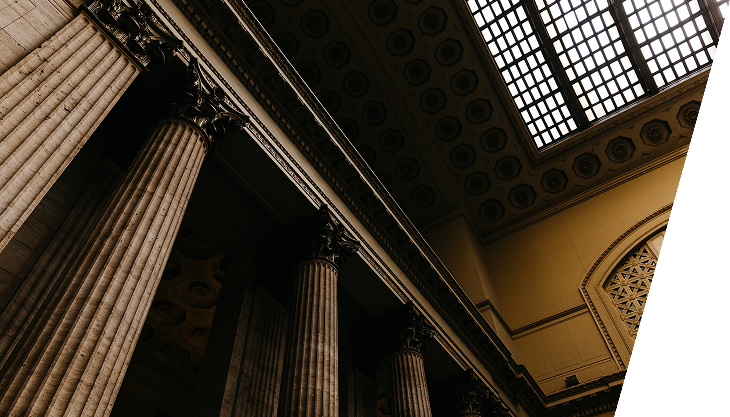 stone columns with many details