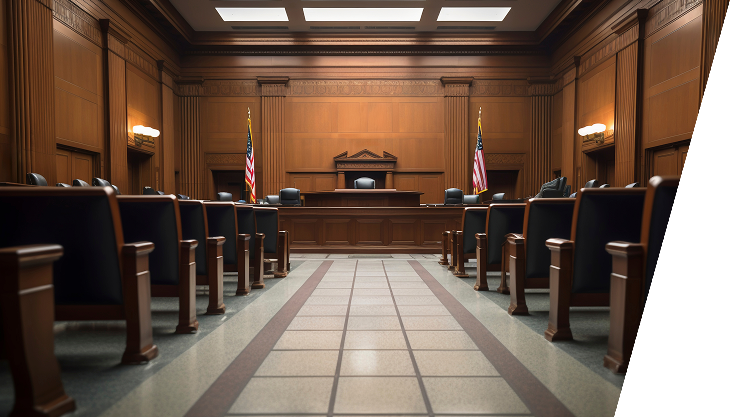 empty courtroom